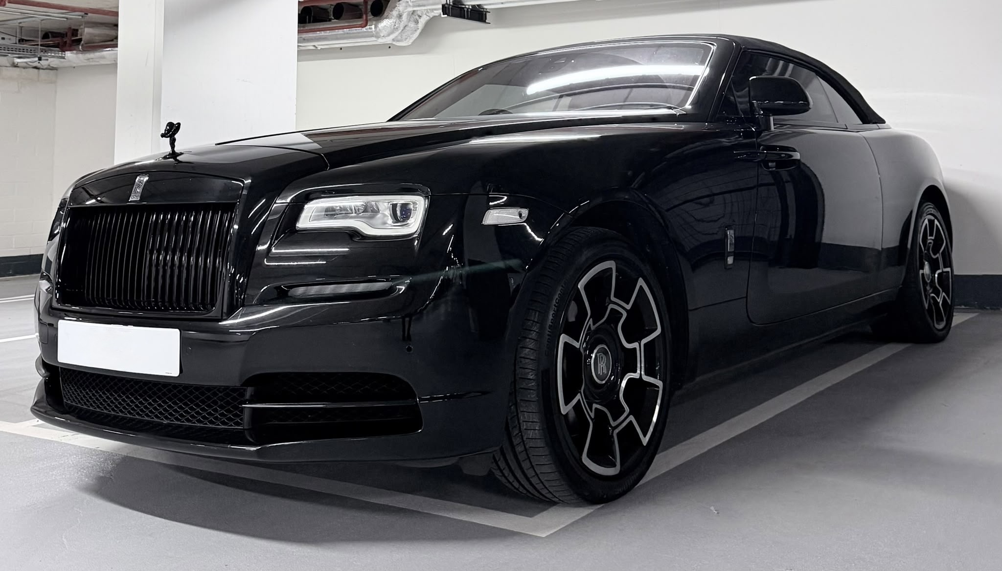 Black Rolls-Royce arranged through the CHFR chauffeur network, London.